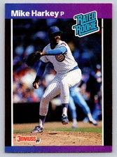 1989 Donruss Baseball Card #43 Mike Harkey RR Rookie