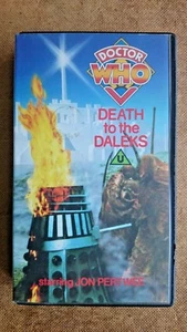 Doctor Who: Death to the Daleks (VHS (1987) Unedited Edition - Jon Pertwee - Picture 1 of 4