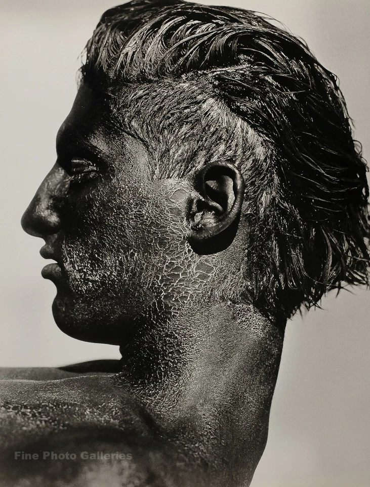 Arte fotográfico grande perfil cara negra Tony Ward desnudo masculino Herb Ritts 1986 vintage Foto 1 de 1