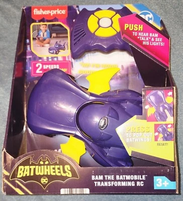 DC- Batmobile Bat wheels/Fisher Price, Radio Control.  - Image 1 of 4