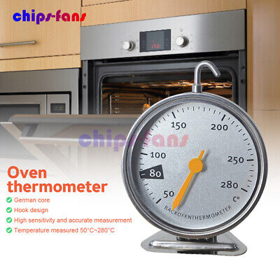 Oven Thermometer Stainless Steel Stand Up Food Meat Temperature Gauge 50-280℃ • 3.59£