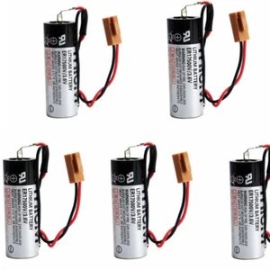 Confezione da 5 Batteria a Li ER17500V 3,6V TOSHIBA PLC con spina marrone - Foto 1 di 6