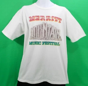 Camisa MERRITT MOUNTAIN MUSIC FESTIVAL 1995 CREW Jerry Lee Lewis Oakridge Niños LG - Imagen 1 de 8