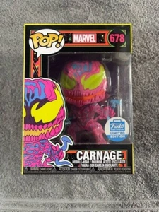 Funko Pop! Vinilo: Marvel - Carnage #678 (Blacklight) Funko Shop Edición Limitada - Imagen 1 de 9