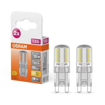 2er Pack OSRAM LED PIN G9 Stiftsockel 2,6W wie 30W warmweiß 2700K - Bild 1 von 4