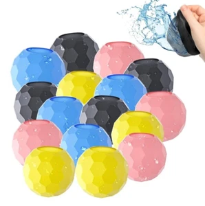 Reusable Water Balloons,16 PCS Refillable Water Balloons,Silicone Water Balloons - Picture 1 of 1