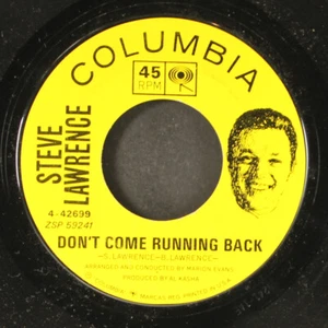 STEVE LAWRENCE: don't be afraid, little darlin' COLUMBIA 7" Single 45 RPM - Picture 1 of 2