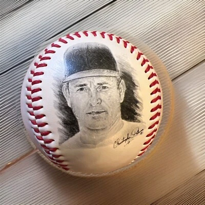 NOLAN RYAN LIMITEDED FOTOBALL BASEBALL BY MENNEN, SIGNED & PICTURE, BIO, MLB - Image 1 of 4