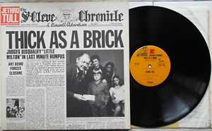 Thick As A Brick von Jethro Tull (Vinyl LP, 1972, Chrysalis) Sehr guter Zustand +/sehr guter Zustand + Zeitung GF