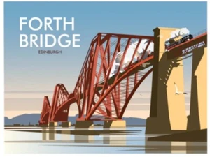 Forth Bridge Edinburgh von Dave Thompson Kühlschrankmagnet (se) - Bild 1 von 1