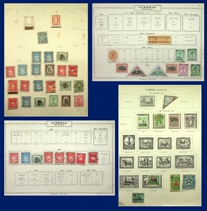LIBERIA: Used & Unused Examples - Ex-Old Time Collection - 4 Album Pages - Picture 1 of 5