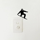 Light Switch Wall Stickers Sports Breakdancing Ballet Snowboarding Skating Stunt