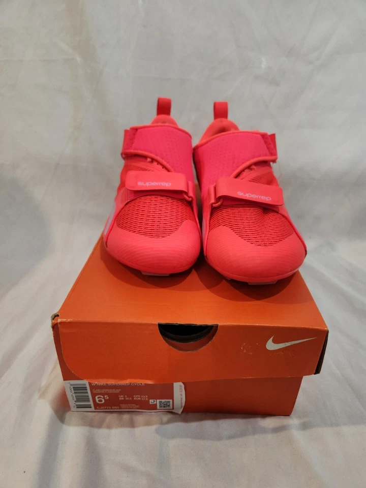 ️Nike SuperRep Cycle Sz 6 Womens Cycling Shoes Spinning Neon Pink CJ0775-660