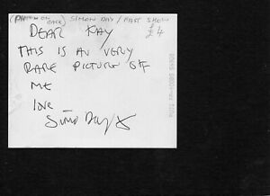 SIMON DAY AUTOGRAPH, THE FAST SHOW, KING GARY