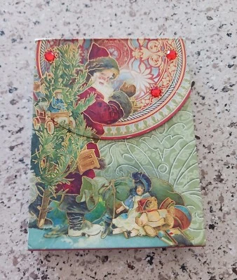 Punch Studio Magnetic Closure Note Pad, Wishing You Christmas Cheer, Santa, 3x4 - Image 1 of 4