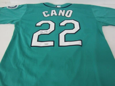 Robinson Cano Seattle Mariners Signed Autographed Majestic Jersey size 48 - Image 1 of 4