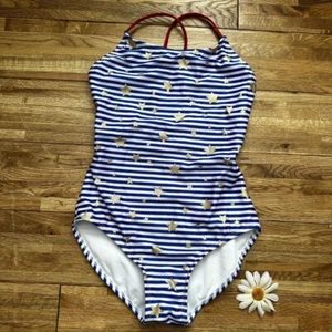 Cat & Jack Stars And Stripes Swimsuit Size 10/12 - Picture 1 of 7