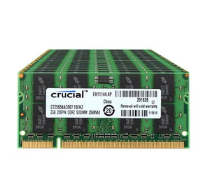 Lot Crucial 10x 2GB 2RX8 PC2-5300S DDR2 667 Mhz RAM Laptop CL6 Memory SODIMM #N - Picture 1 of 6