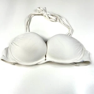Y2K Victorias Secret 34B Bombshell Bikini Top Adds 2 Cups Sizes White #1278 - Picture 1 of 11