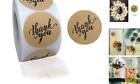 1.5 Inch Kraft Thank You Stickers, 500Ps Sealing Stickers Thank You 1.5 Inch