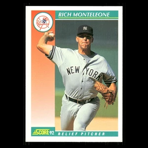 Tarjeta de béisbol Rich Monteleone #690 1992 Score New York Yankees MLB - Imagen 1 de 3