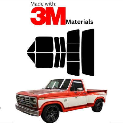 Kit de tinte de ventana precortado para Ford F150 2 puertas 80-92 color estable cerámica hecho con 3M Foto 1 de 4