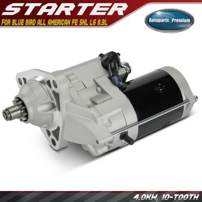Motor De Arranque para Blue Bird All American FE SHL TC2000 L6 8.3L 12V 4.0KW CW 10T Foto 1 de 4