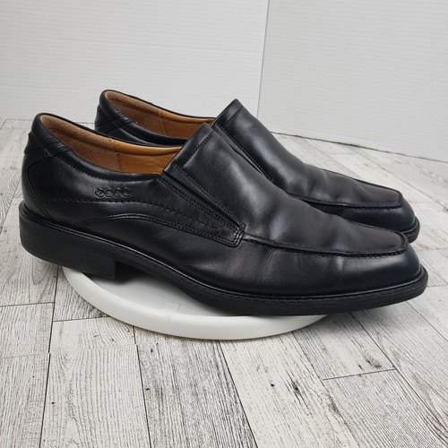 Scarpe eleganti uomo Ecco Windsor slip on in pelle nera Taglia EU 45 US 11 11 5