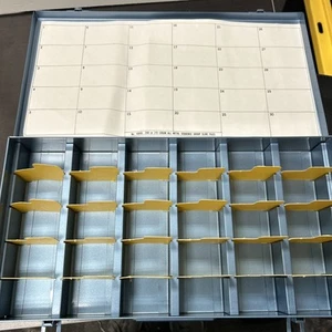 Vintage Slide File Box, Logan All Metal Sequence Group No. 1500G 200 or 215 - Picture 1 of 4