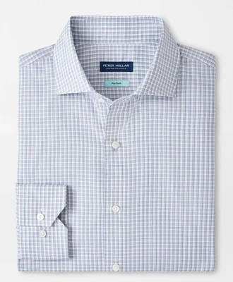 NUEVA PETER MILLAR L/S CROWN TORINO Camisa Tejida Deportiva Algodón, MEDIANA, NEBULOSA Foto 1 de 4