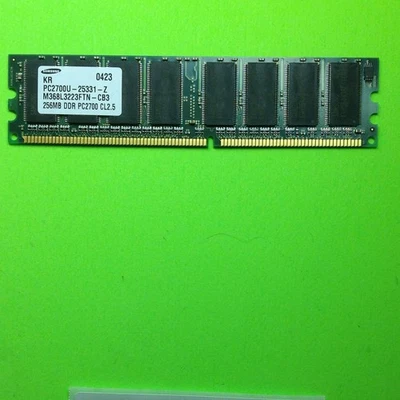 Samsung M368L3223FTN-CB3 256MB DDR-333 (PC-2700) PC-2700U Random Access Memory - Image 1 of 2