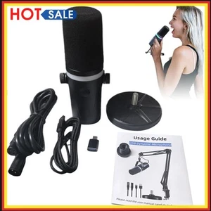 USB XLR Dynamic Gaming Microphone RGB Dynamic Computer Microphone PC Mic - Afbeelding 1 van 12