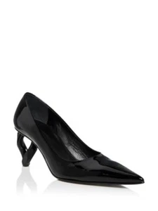 JW ANDERSON Womens Black Toe Sculpted Heel Slip On Leather Pumps Shoes 35 - Picture 1 of 9