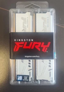 Kingston FURY Beast 64GB Ram DDR5 5600MT/s Memory Dimm ( 16GB X 4 ) White New - Picture 1 of 4