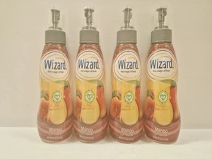 4 X Wizard Scented Air Freshener Spray MANGO PEACH Fragrance, Room Mist 8oz Ea. - Picture 1 of 2