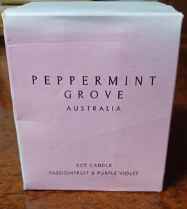 Handmade Australian Passionfruit & Purple Violet Soy Candle. - Picture 1 of 5