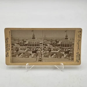 Stereoview THE WHITE CITY Series General View T W Ingersoll Chicago 1893 Expo - Picture 1 of 4