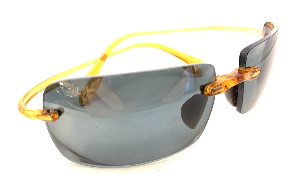 Maui Jim MJ 578-21 橙色无框太阳镜框日本设计师男式女式 — 第 1/4 张图片