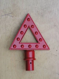 Warning Triangle for Post Top - Garden Railway Sign Lrg Part No TR2 - Picture 1 of 1