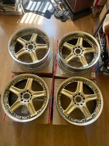 Volk Racing Rays GT-C GTC 18 INCH 8J 9J RARE TE37 Gold S14 S15 ER34 JZX100 R32 - Picture 1 of 18