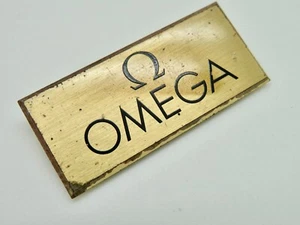 Espositore vintage Omega ottone pezzo pubblicitario misura piccola - Foto 1 di 5