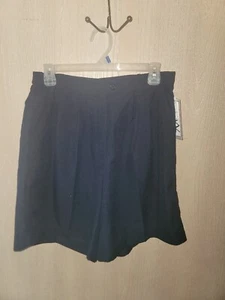 Women's AW Golf Natural Pro Lightweight Dark Blue Shorts Flat Front Size 10 NWT - Picture 1 of 8