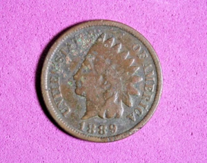 1889- Indian Head Cent Penny #P15073 - Picture 1 of 2