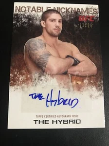 Topps UFC/Knockout 2012 ~ Brendan Schaub (#13/25) ""apodos notables"" tarjeta automática! - Imagen 1 de 2