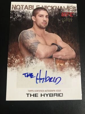 2012 Topps UFC/Knockout ~ BRENDAN SCHAUB (#13/25) “NOTABLE NICKNAMES” AUTO CARD! - Image 1 of 2