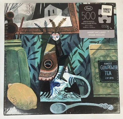 NEW ASIAN ART JIGSAW PUZZLE MOTH GIRL 500 PC 20” YASMIN IMAMURA JAPANESE Fred - Image 1 of 2