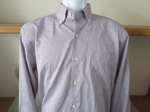 New Peter Millar Men's Red L/S Button Down Polka Dot Dress Shirt Size Large - Picture 1 of 5