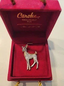 Vintage Carolee Rhinestone Deer/Talbots - Picture 1 of 7