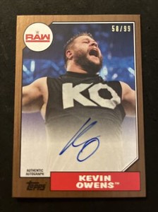 2017 Topps Heritage WWE Auto Bronze /99 Kevin Owens Auto