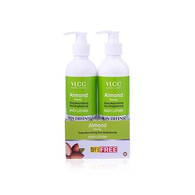 Loción corporal iluminadora de piel con miel de almendras VLCC 350 ml (compra 1 y obtén 1 gratis)_ Foto 1 de 4